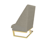 Kit 06 Cadeiras Para Sala de Jantar Ana Base de Ferro Linho Bege D'Classe Decor - 4