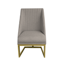 Ver imagem 2 de Kit 06 Cadeiras Para Sala de Jantar Ana Base de Ferro Linho Bege D'Classe Decor