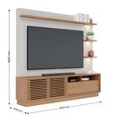 Ver imagem 4 de Rack com Painel para TV até 70 Polegadas com LED 1 Porta 1 Gaveta Multimóveis Crcol-RCP027