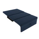 Ver imagem 4 de Sofá Cama 2 Lugares Malu Reclinável Tecido Suede 115x88x80cm - Azul
