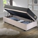 Ver imagem 3 de Cama Box Solteiro com Baú 88x188 com Colchão Adapto Ecoflex Molas Ensacadas Suede