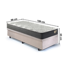 Ver imagem 2 de Cama Box Solteiro com Baú 88x188 com Colchão Adapto Ecoflex Molas Ensacadas Suede