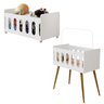 Cesto Organizador de Brinquedos Branco 90x45x46 Cm em Mdf - 6
