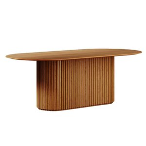 Mesa de Jantar Oval Living Cinamomo 218cm