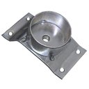 Ver imagem 4 de Kit 10 Chapinhas Chapa Inclinada 10º com Tubo Fixação Pés Palito Rosca 5/16 Zincada