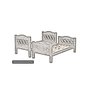 Cama Beliche Solteiro Perola Versátil Camas Fênix - Branco - 3