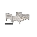 Ver imagem 3 de Cama Beliche Solteiro Perola Versátil Camas Fênix - Branco