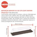 Ver imagem 6 de Bandeja Servir Retangular com Tampa 15x50 Branca em Policarbonato Linha Profissional Cook Vem
