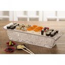 Ver imagem 4 de Bandeja Servir Retangular com Tampa 15x50 Branca em Policarbonato Linha Profissional Cook Vem