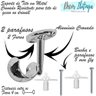Suporte Para Varão De Cortina De Teto Gesso Alumínio 5 Pçs - 6