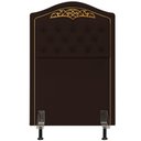 Ver imagem 5 de Cabeceira Cama Box Solteiro 90Cm Corano Marrom Escuro
