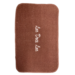 Capacho Bordado 40x60 100% Propileno - Lar Doce Lar - Marrom