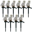 Ver imagem 1 de Coruja Solar Lumianaria Kit 10 Uni Decoraçao Iluminaçao Enfeite Ave Quintal Jardim Multiuso