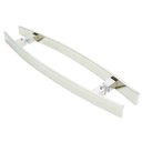 Ver imagem 2 de Puxador Portas Duplo Aço Inox Polido Lugui 1 M para Portas: Pivotantes/madeira/vidro Temperado/porta