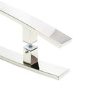 Ver imagem 3 de Puxador Portas Duplo Aço Inox Polido Lugui 1 M para Portas: Pivotantes/madeira/vidro Temperado/porta