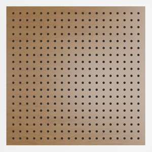 Painel Acústico Absorvedor Decorativo Skal08 60x60mm Maestra:freijó