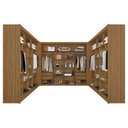 Ver imagem 2 de Guarda Roupa Closet Triplo Nt6060 Mdf Freijó Amoudi Móveis
