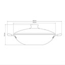 Ver imagem 4 de Wok Tramontina Paris Antiaderente Starflon Max Chumbo com Tampa de Vidro 32 Cm 4,4 L Tramontina