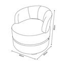 Ver imagem 7 de Conjunto 2 Poltronas Decorativa Luana Estofada Sala em Linho Cor: Cinza
