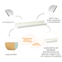 Ver imagem 2 de Kit 2 Prateleira Mdf Quadro Livro Tempero Enfeite Decoração