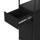 Ver imagem 4 de Estante Estilo Industrial de Aço com Gaveta e Porta Criare Preto