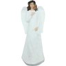 Estatueta Imagem Anjo Asas Mulher Decorativo Resina 18cm - 1