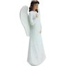 Estatueta Imagem Anjo Asas Mulher Decorativo Resina 18cm - 2