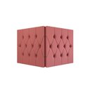 Ver imagem 5 de Cabeceira Elisa Solteiro Estofada Suede Capitonê Design Elegante Conforto para Quarto - Rosa