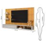 Painel para Tv até 60 Polegadas 1 Porta Dj Móveis Friz Cedro Bali - 9