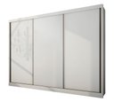 Ver imagem 2 de Guarda Roupa Casal 3 Portas 8 Gavetas - Londres-branco - Móveis Novo Horizonte