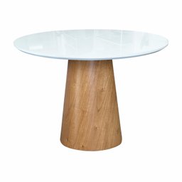 Mesas de Jantar Cone Casa MAD Mesa Cone Branco 1,10m - 2