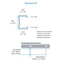 Ver imagem 2 de Perfil Drywall Montante 48 X 30 X 3000mm Multiperfil