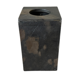 Lixeira Lavabo Quartzito Bronzita Vintage 28x18cm - 1