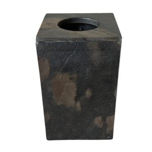 Lixeira Lavabo Quartzito Bronzita Vintage 28x18cm