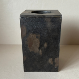 Lixeira Lavabo Quartzito Bronzita Vintage 28x18cm - 2