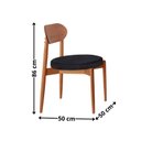 Ver imagem 4 de Conjunto Sala de Jantar Mesa 135cm Tampo Redondo Laminado e 4 Cadeiras Hope