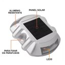 Ver imagem 6 de Tacha Solar Olho de Gato Kit 2 Uni Sinalizaçao Viaria Rodovia Estrada Transito Rua Avenida Trafego V