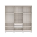 Ver imagem 2 de Guarda-Roupa Casal 6 Portas 2 Gavetas 100% MDF Sevilha Off White/Nevaska