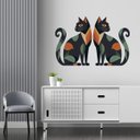 Ver imagem 3 de Adesivo de Parede - Gatos Dekalque Adesivo Adesivo de Parede Recortado 98x65