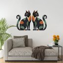 Ver imagem 2 de Adesivo de Parede - Gatos Dekalque Adesivo Adesivo de Parede Recortado 98x65