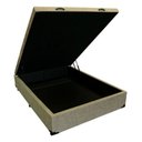 Ver imagem 3 de Cama Box Baú Casal Reforçada Fabricação Própria - Suede Bege