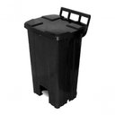 Ver imagem 5 de Lixeira 100 Litros com Roda e Pedal Cor Preto