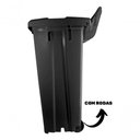 Ver imagem 2 de Lixeira 100 Litros com Roda e Pedal Cor Preto