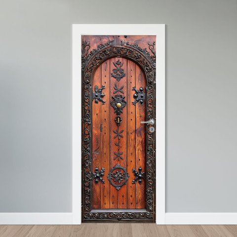 Adesivo de Porta - Porta Medieval 1