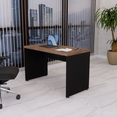 Mesa Reta Escritório 120x60 Tampo de 40mm Robusta Atacadao Moveis Escritorio
