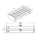 Ver imagem 5 de Cama Solteiro Bicama Ditália Cm-20 Cor:branco