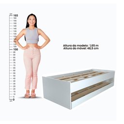 Cama Solteiro Bicama Ditália Cm-20 Cor:branco - 4