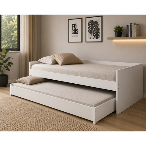Cama Solteiro Bicama Ditália Cm-20 Cor:branco