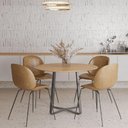 Ver imagem 3 de Cadeiras Sala de Jantar com Estofado Linho ou Courino 2 Un Cor:preto