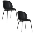 Ver imagem 6 de Cadeiras Sala de Jantar com Estofado Linho ou Courino 2 Un Cor:preto